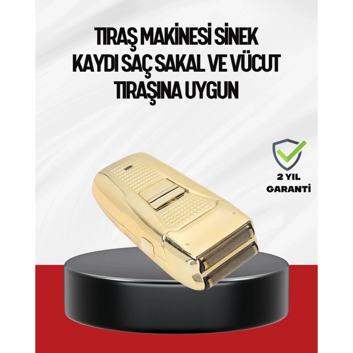 ÇOK SATAN Altın Kaplama Kablolu Erkek Tıraş Makinesi Favori Aparatlı