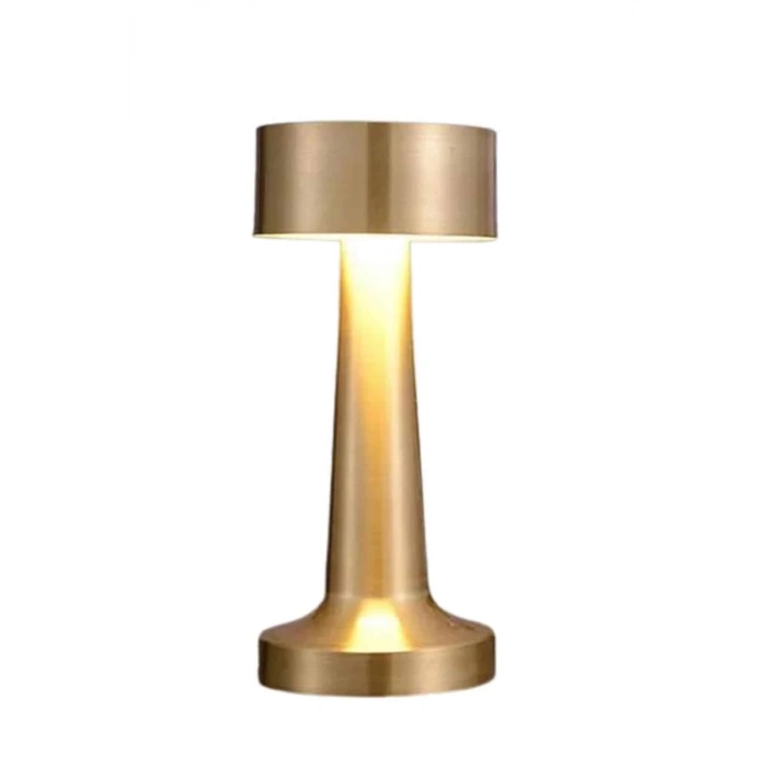 ÇOK SATAN Altın Rengi Masa ve Gece Lambası Dokunmatik Şarjlı Masa Lambası