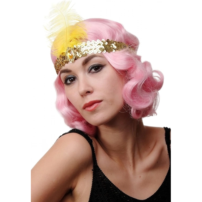 ÇOK SATAN Altın Renk Çarliston Saç Bandı