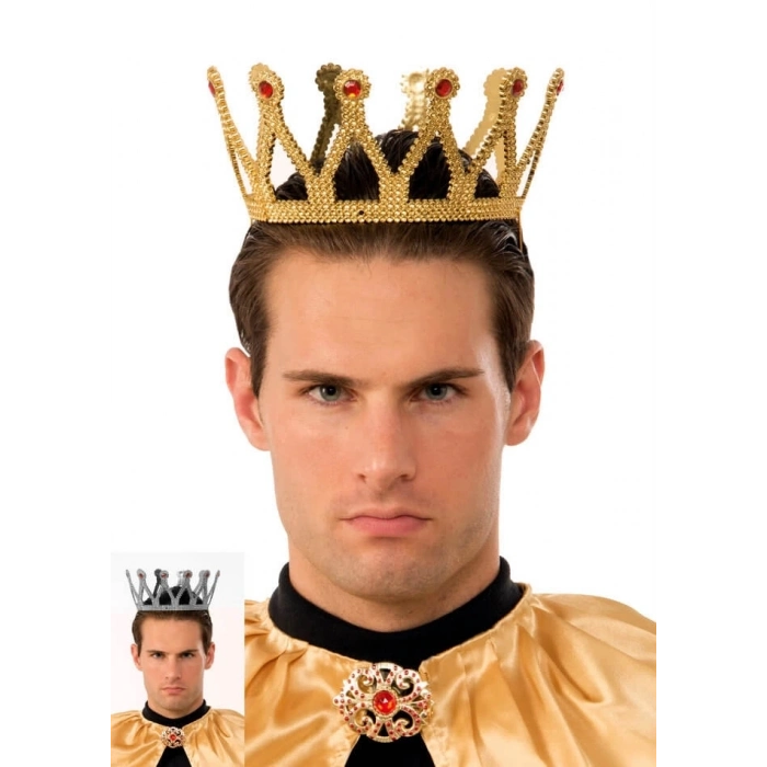 ÇOK SATAN Altın Renk Çocuk Ve Yetişkin Uyumlu Kral Tacı