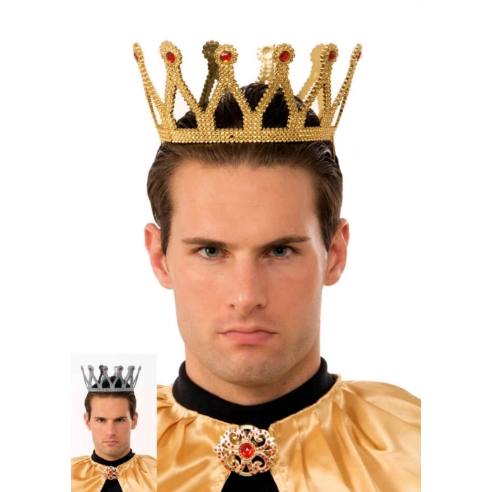 ÇOK SATAN Altın Renk Çocuk ve Yetişkin Uyumlu Kral Tacı