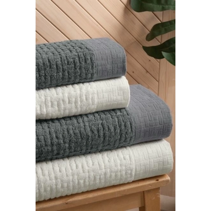 ÇOK SATAN Altınbaşak Bambi Banyo Seti Antrasit Krem