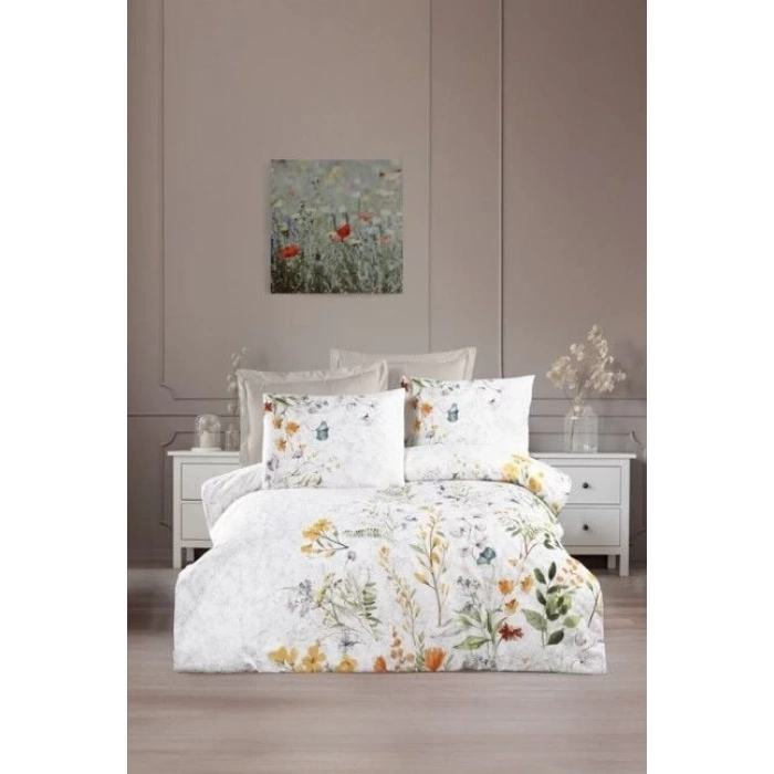 ÇOK SATAN Altınbaşak Creaforce Fiora Marble Çift Kişilik Nevresim Takımı