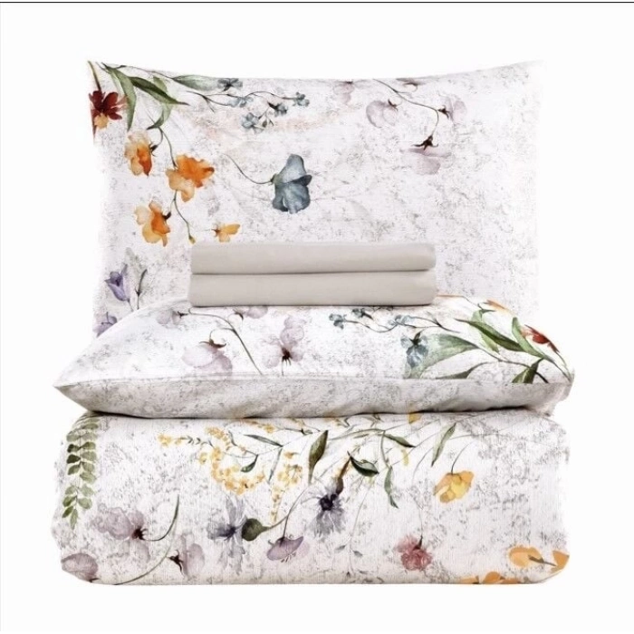 ÇOK SATAN Altınbaşak Creaforce Fiora Marble Çift Kişilik Nevresim Takımı