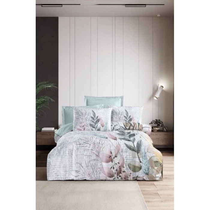 ÇOK SATAN Altınbaşak Creaforce Vivida Mist Çift Kişilik Nevresim Takımı