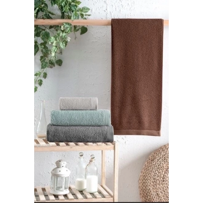 ÇOK SATAN Altınbaşak Jakarlı 4lü 70x140 Banyo Havlusu Astor V1