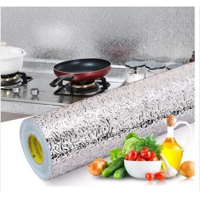 ÇOK SATAN Alüminyum Folyo Yapışkanlı Mutfak Koruyucu Folyo 2 Metre