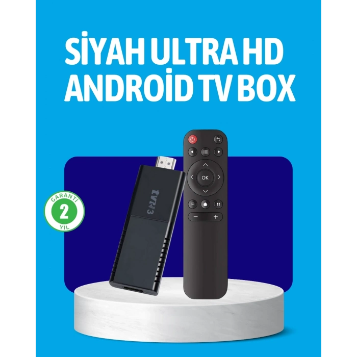 ÇOK SATAN Android TV Stick 2GB RAM 16GB Depolama Kapasiteli