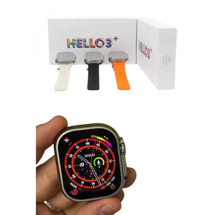 ÇOK SATAN Android ve İOS Uyumlu Uyku ve Sağlık Takibi Yapabilen 3 Kordonlu Akıllı Saat