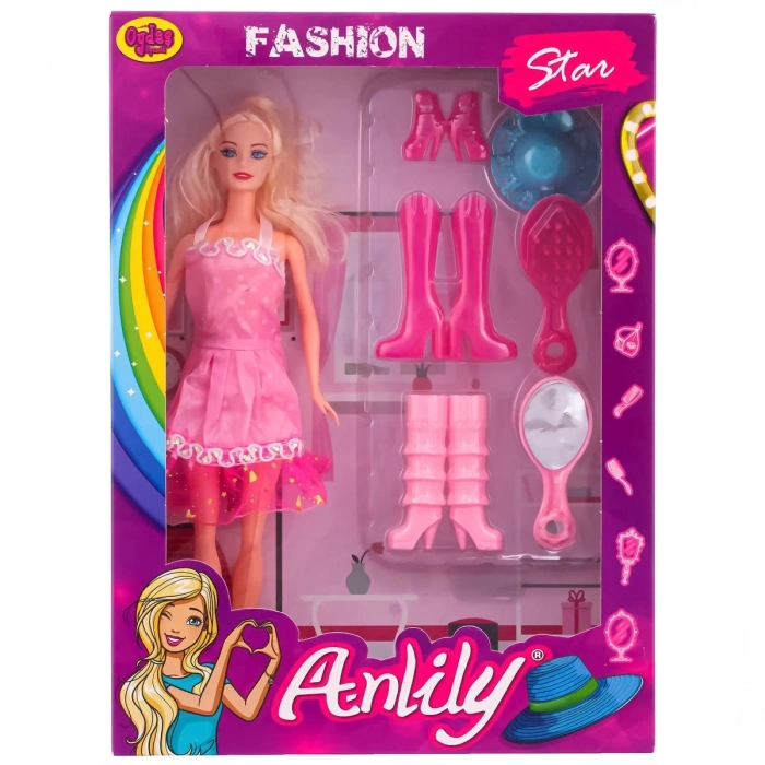 ÇOK SATAN Anlily Fashion Star Kutulu Aksesuarlı Bebek