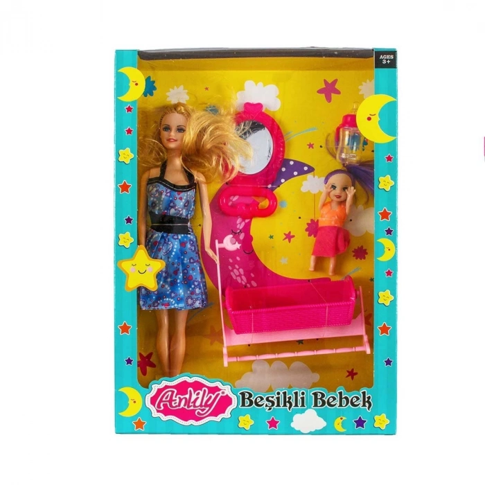 ÇOK SATAN Anlily Kutulu Beşikli Bebek