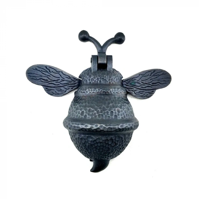 ÇOK SATAN Antika Tarz Dekoratif Pirinç Arı Kapı Tokmağı, Taktak - Büyük, 163x150mm, Oksit