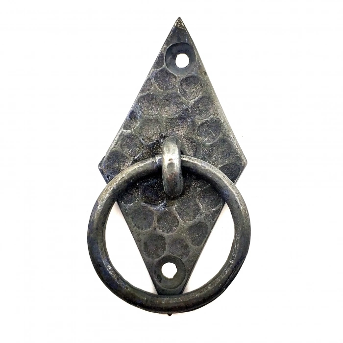 ÇOK SATAN Antika Tarz Dekoratif Pirinç Dik Baklava Halka , Mobilya Kulbu - 82x41 Mm, Oksit