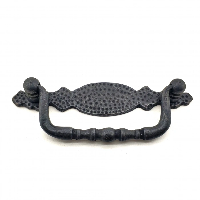 ÇOK SATAN Antika Tarz Dekoratif Pirinç Dövme Sallantı Kapı Kulbu - 43x118 Mm, Oksit