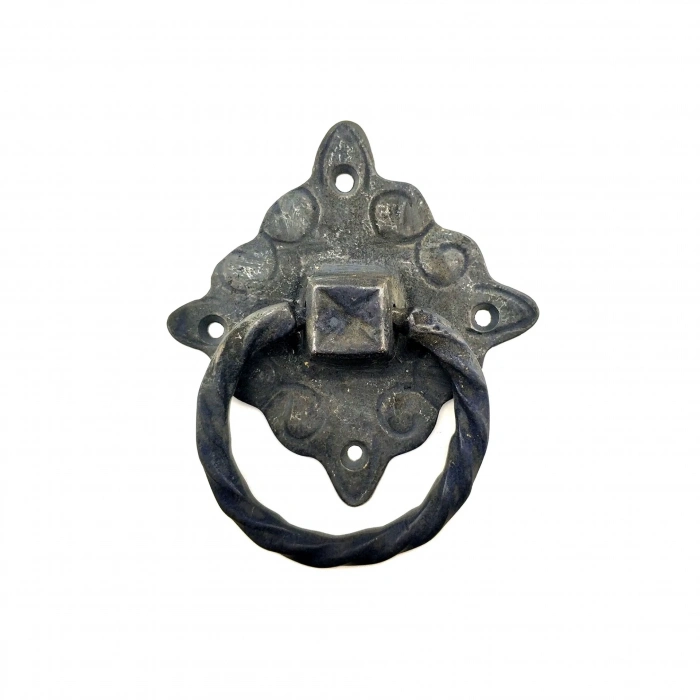 ÇOK SATAN Antika Tarz Dekoratif Pirinç Mobilya Kulbu, Kapı Kilit Halkası - 94x97 Mm, Büyük, Oksit