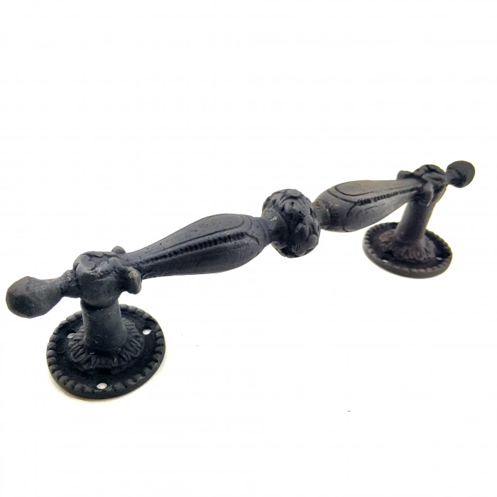 ÇOK SATAN Antika Tarz Dekoratif Pirinç Sütun Çekme Kapı Kolu - 219x49 Mm, Oksit