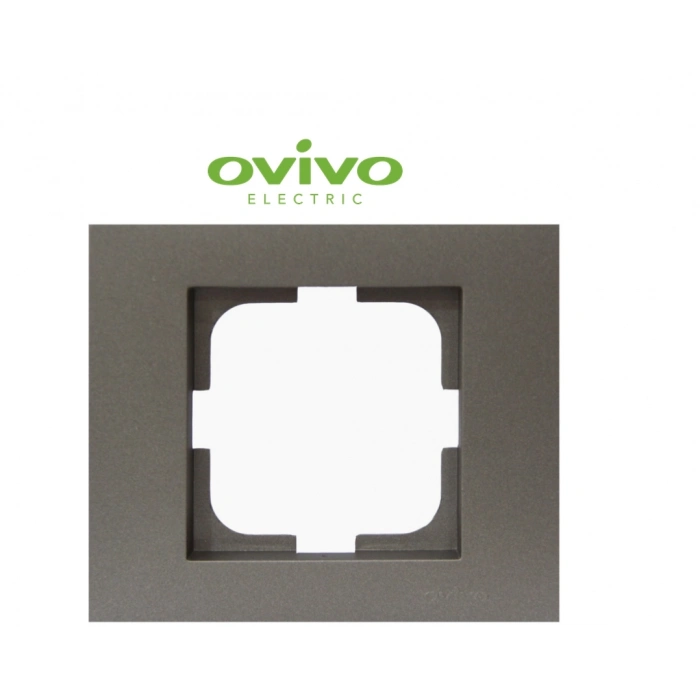 ÇOK SATAN Antrasit Tekli Çerçeve Grano - Priz ve Anahtar İçin Uyumlu Çerçeve