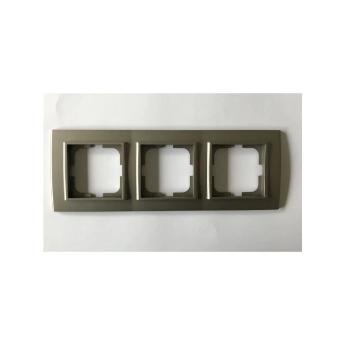 ÇOK SATAN Antrasit Üçlü Çerçeve - Priz ve Anahtar İçin Uyumlu Çerçeve