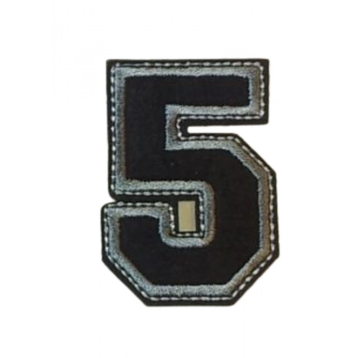 ÇOK SATAN Aplike Ütü İle Yapışan 5  Rakamı  Arma 4x4 cm