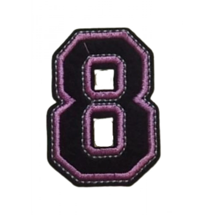 ÇOK SATAN Aplike Ütü İle Yapışan 8  Rakamı  Arma 3x4 cm