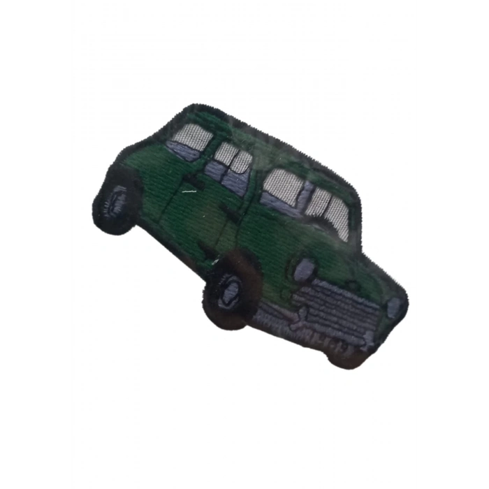 ÇOK SATAN Aplike Ütü İle Yapışan Araba Yeşil 1969 Arma 3x4 cm