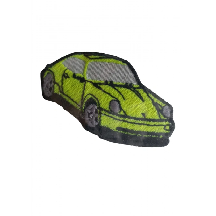 ÇOK SATAN Aplike Ütü İle Yapışan Araba Yeşil Arma 3x4 cm