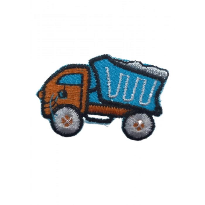 ÇOK SATAN Aplike Ütü İle Yapışan Kamyon Mavi Arma 2x3 cm