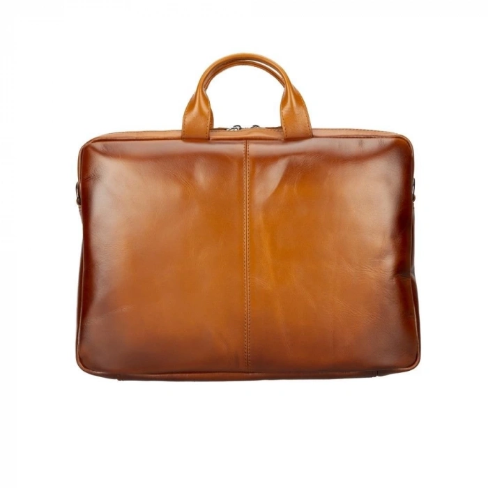 ÇOK SATAN Apollo 13-14 inç Deri Laptop Çantası RST2EF Taba