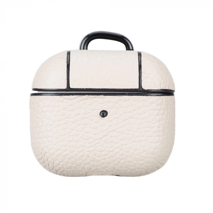 ÇOK SATAN Apple AirPods 3.nesil Uyumlu Deri Kılıf Juni ERC3 Bej