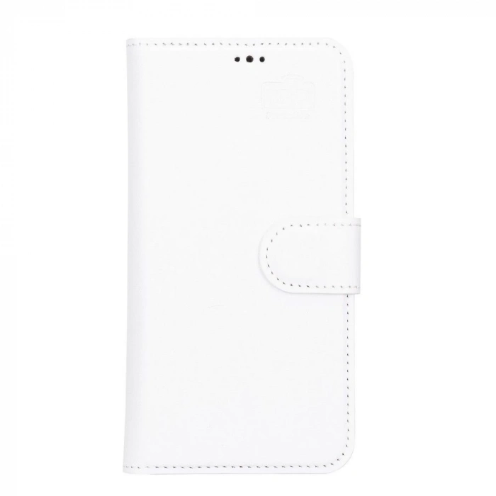 ÇOK SATAN Apple iPhone 13 Uyumlu Deri Cüzdanlı Kılıf F3 Beyaz