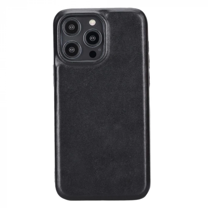 ÇOK SATAN Apple iPhone 14 Pro Max Uyumlu Deri Arka Kapak ROCK RST1