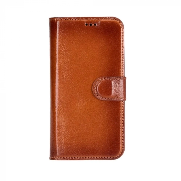 ÇOK SATAN Apple iPhone 16 Plus uyumlu, Hakiki Deri, El Yapımı, Cüzdanlı Kılıf, Gölgeli Taba