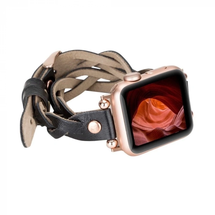 ÇOK SATAN Apple Watch Uyumlu Deri Kordon 38-40-41mm DT RT RST1