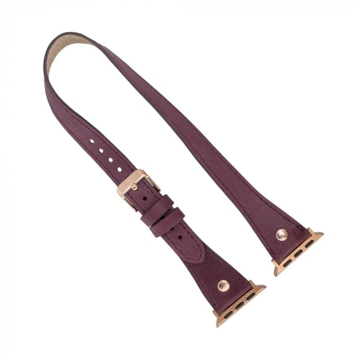 ÇOK SATAN Apple Watch Uyumlu Deri Kordon 38-40-41mm DT Slim CZ7