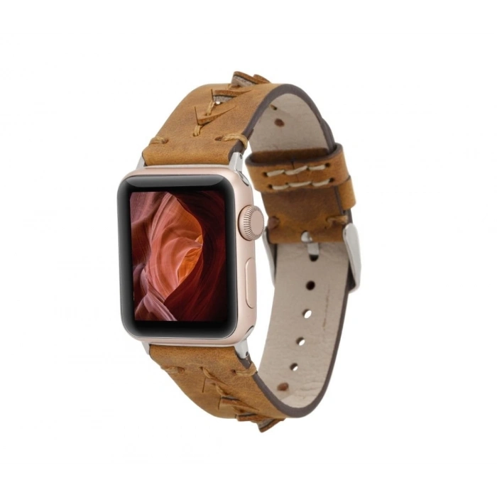 ÇOK SATAN Apple Watch Uyumlu Deri Kordon 38-40-41mm G19 Boras
