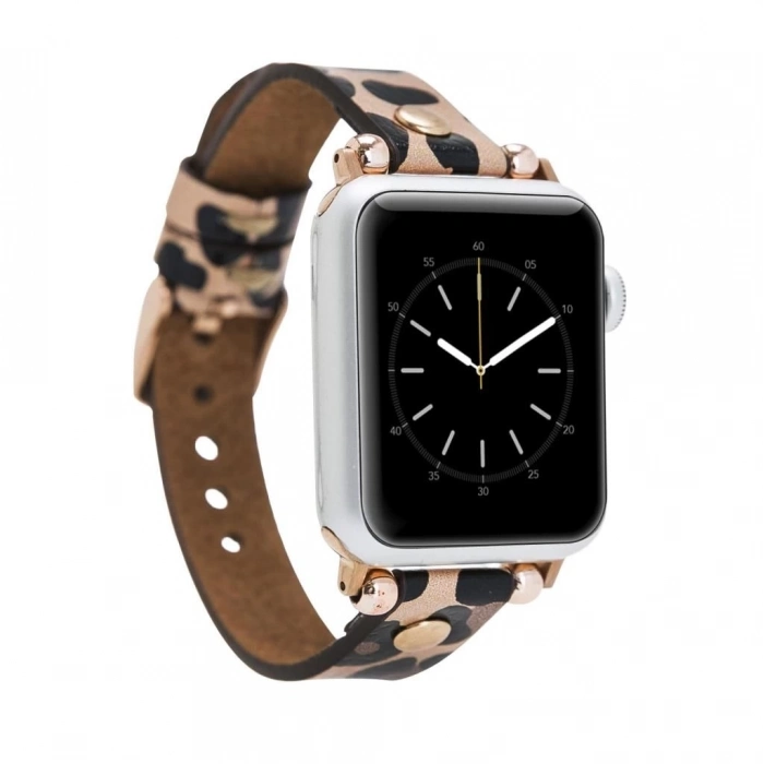 ÇOK SATAN Apple Watch Uyumlu Deri Kordon 38-40-41mm GT LE02N