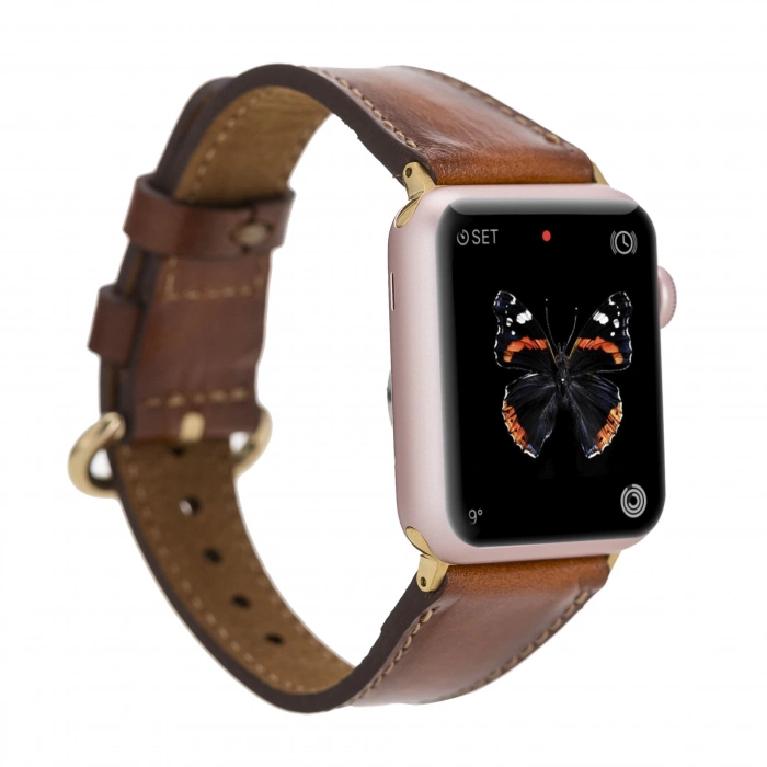 ÇOK SATAN Apple Watch Uyumlu Deri Kordon 38-40-41mm ROM RST2EF