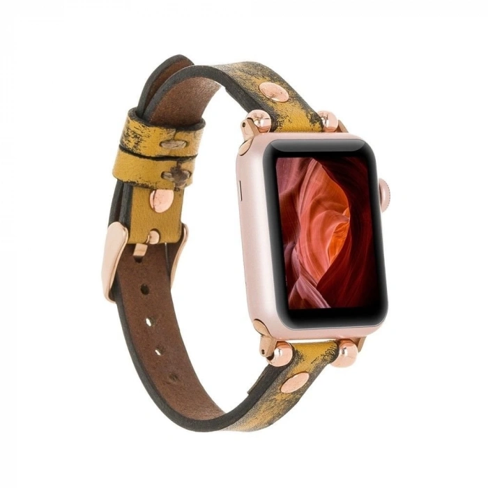 ÇOK SATAN Apple Watch Uyumlu Deri Kordon 38-40-41mm RT V24SEF