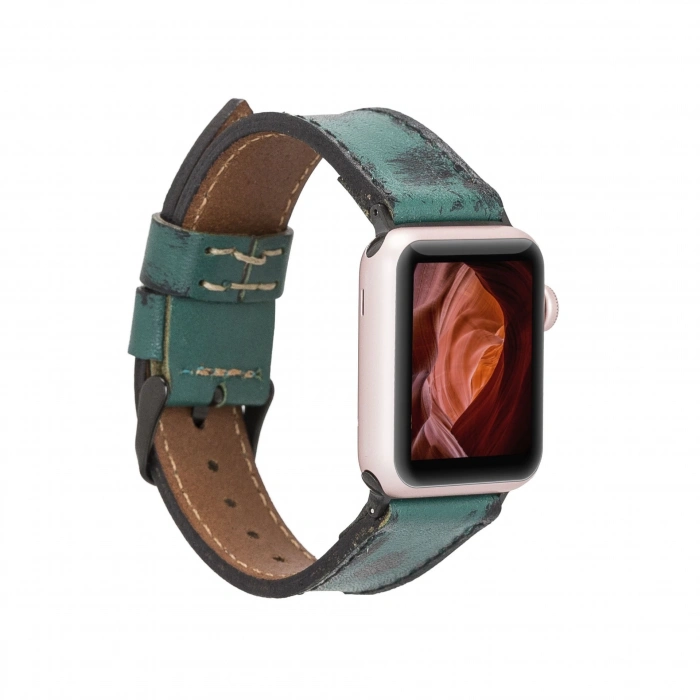 ÇOK SATAN Apple Watch Uyumlu Deri Kordon 38-40-41mm V6