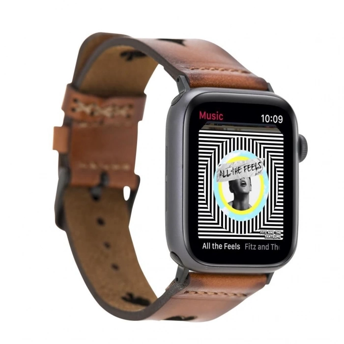 ÇOK SATAN Apple Watch Uyumlu Deri Kordon 42-44-45mm Avesta RST2EF