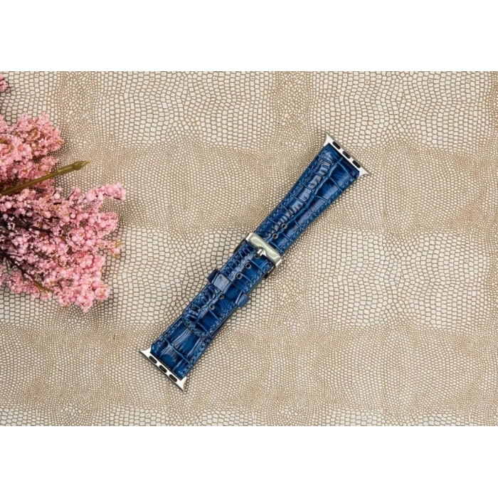 ÇOK SATAN Apple Watch Uyumlu Deri Kordon 42-44-45mm Croco YK07