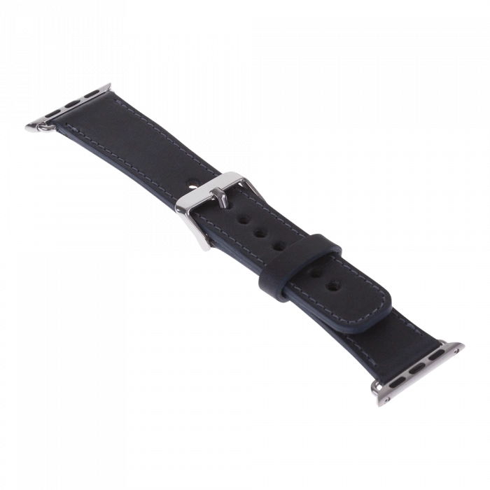 ÇOK SATAN Apple Watch Uyumlu Deri Kordon 42-44-45mm CZ01 Lacivert