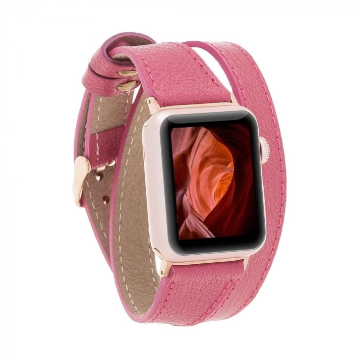 ÇOK SATAN Apple Watch Uyumlu Deri Kordon 42-44-45mm DT CP4