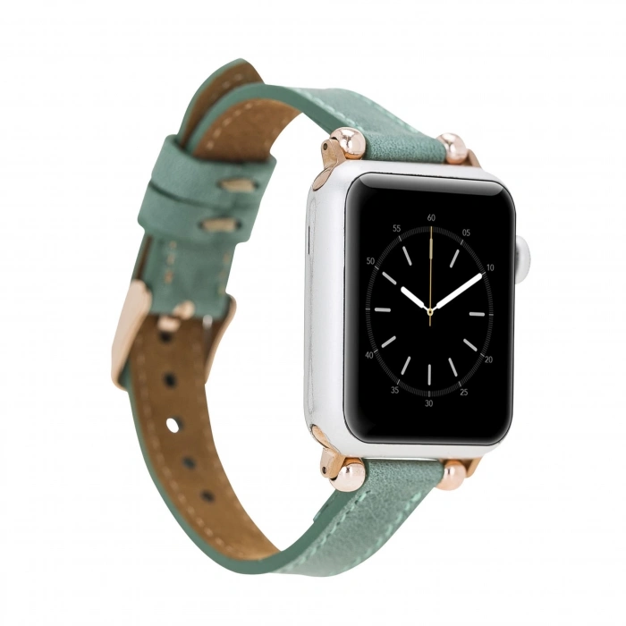 ÇOK SATAN Apple Watch Uyumlu Deri Kordon 42-44-45mm Ferro CZ12