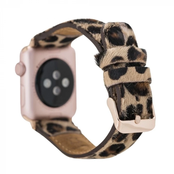 ÇOK SATAN Apple Watch Uyumlu Deri Kordon 42-44-45mm LEO1N
