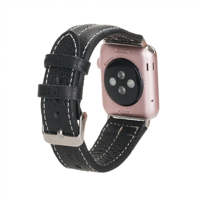 ÇOK SATAN Apple Watch Uyumlu Deri Kordon 42-44-45mm NM3 AS5
