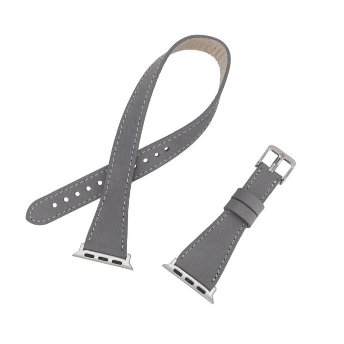 ÇOK SATAN Apple Watch Uyumlu Deri Kordon 42-44-45mm Slim DTQUARST9