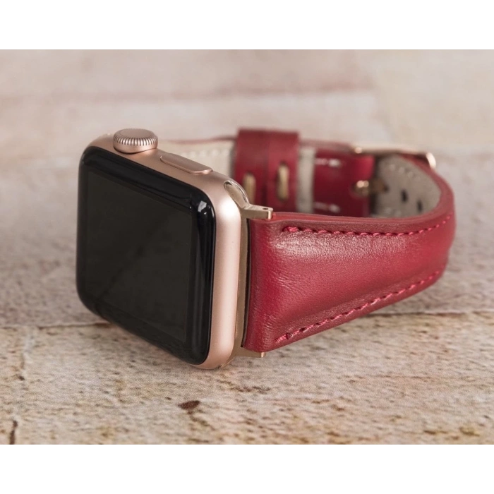 ÇOK SATAN Apple Watch Uyumlu Deri Kordon 42-44-45mm Slim V4EF