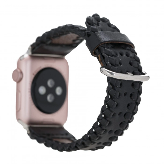 ÇOK SATAN Apple Watch Uyumlu Deri Kordon 42-44-45mm SM43 RST1