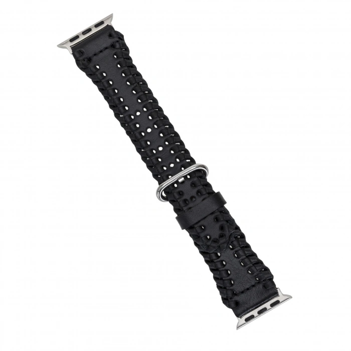 ÇOK SATAN Apple Watch Uyumlu Deri Kordon 42-44-45mm SM43 RST1